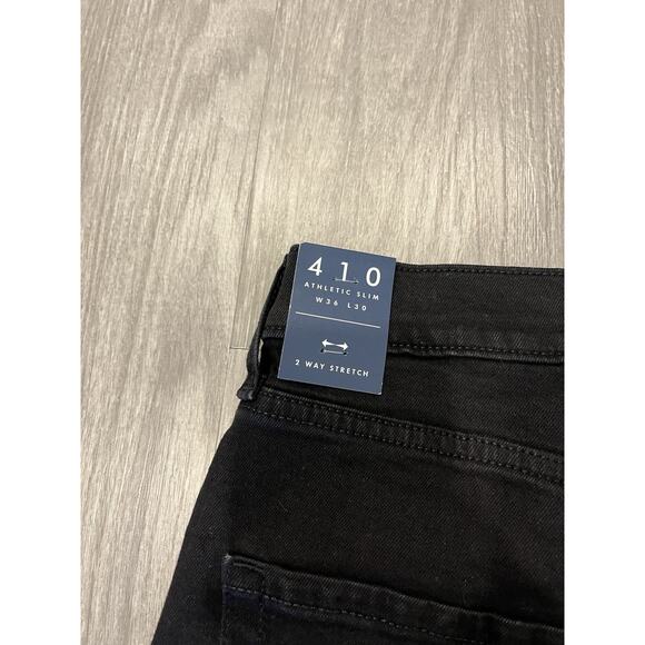 NWT Lucky Brand Jeans Mens 36x30 Black 412 Athletic Slim Dark Wash Stretch Denim - Picture 6 of 7